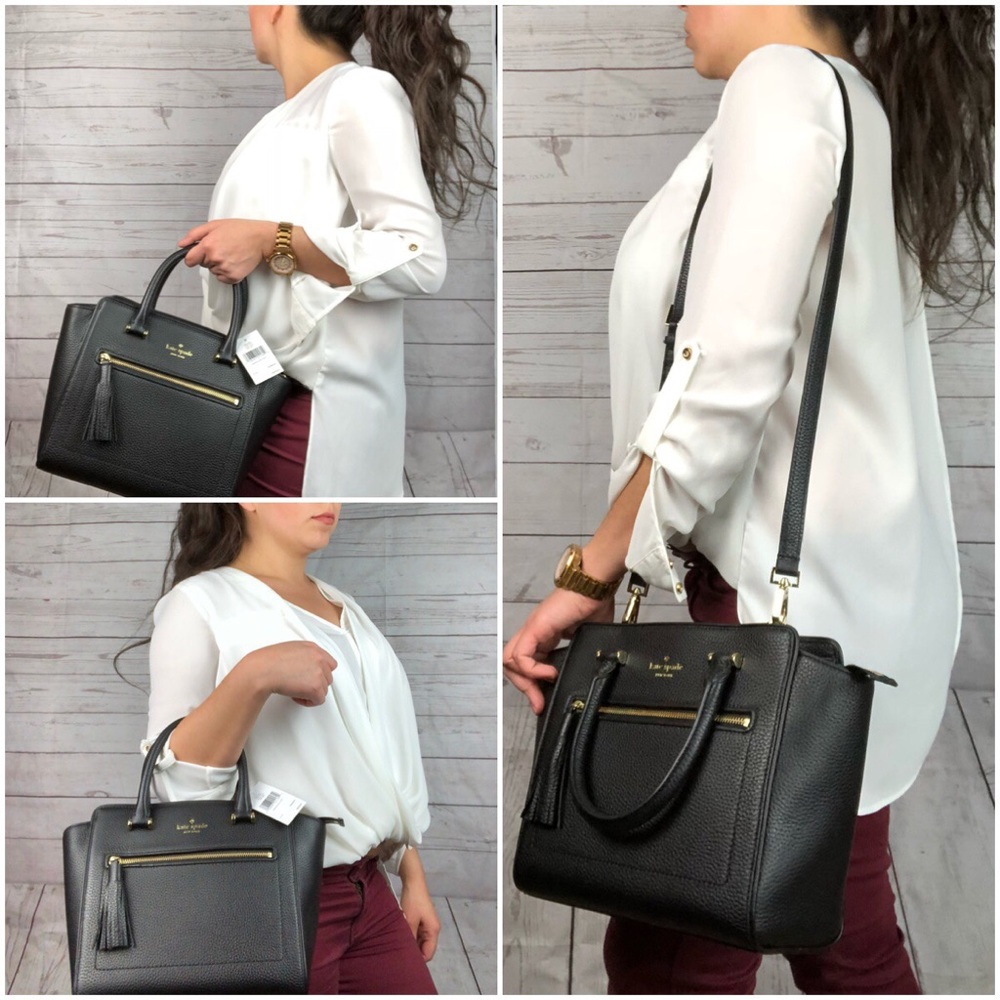 Kate Spade black tote purse bag shoulder new
